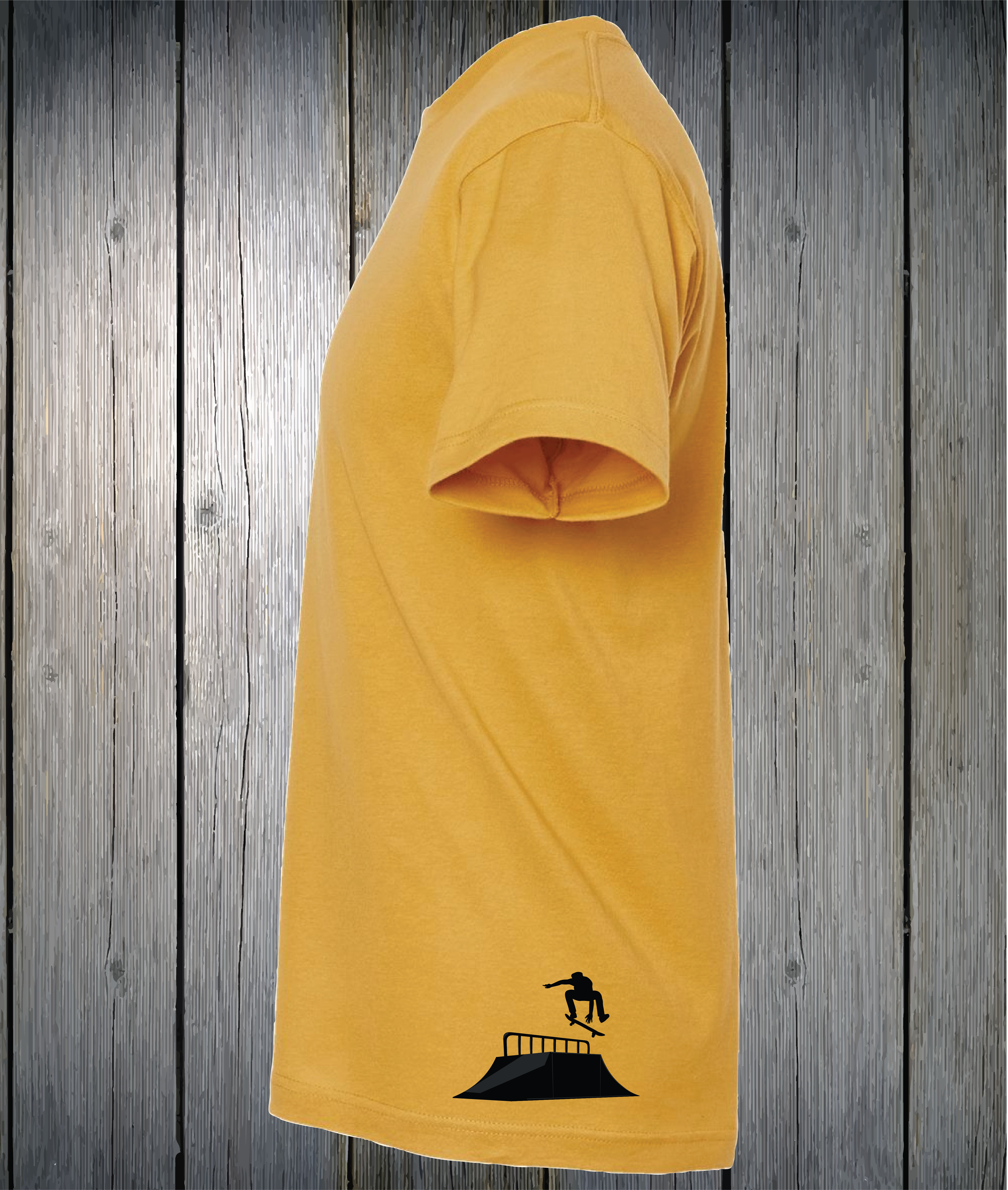 Yellow Shirt Skate Hip Print Raccoon