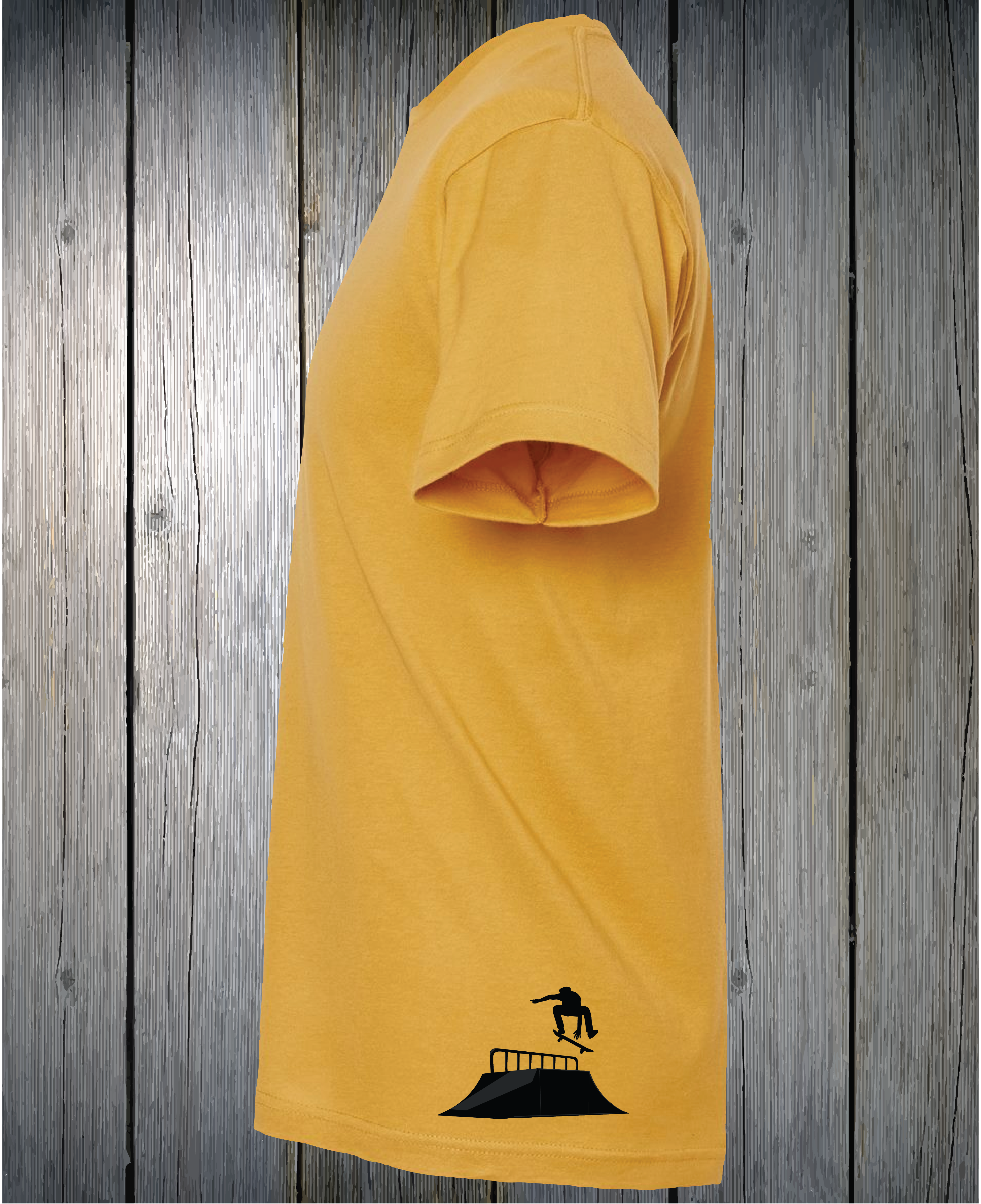 Yellow Shirt Skate Hip Print Muncie