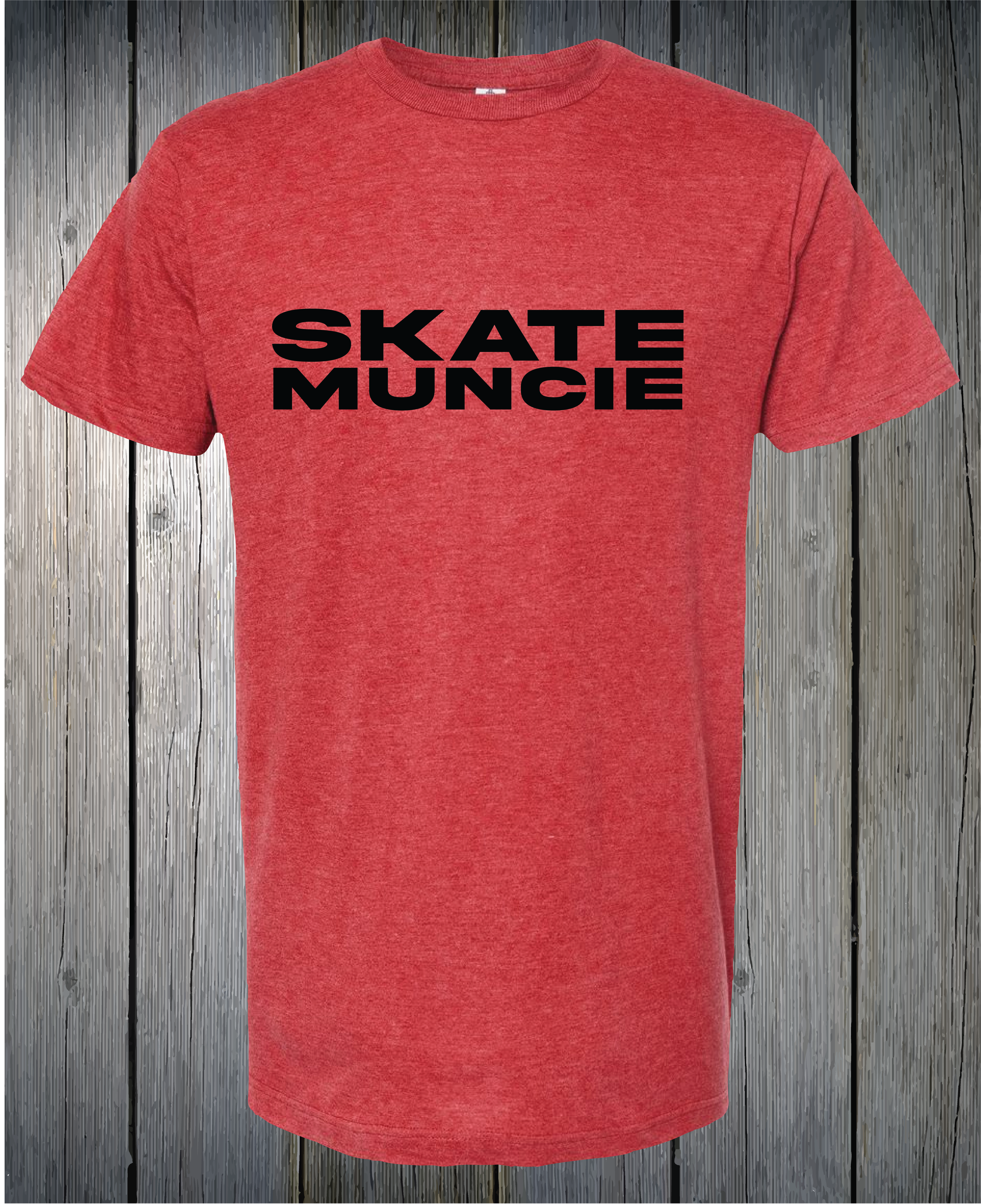 Heather Red T Shirt Skate Muncie