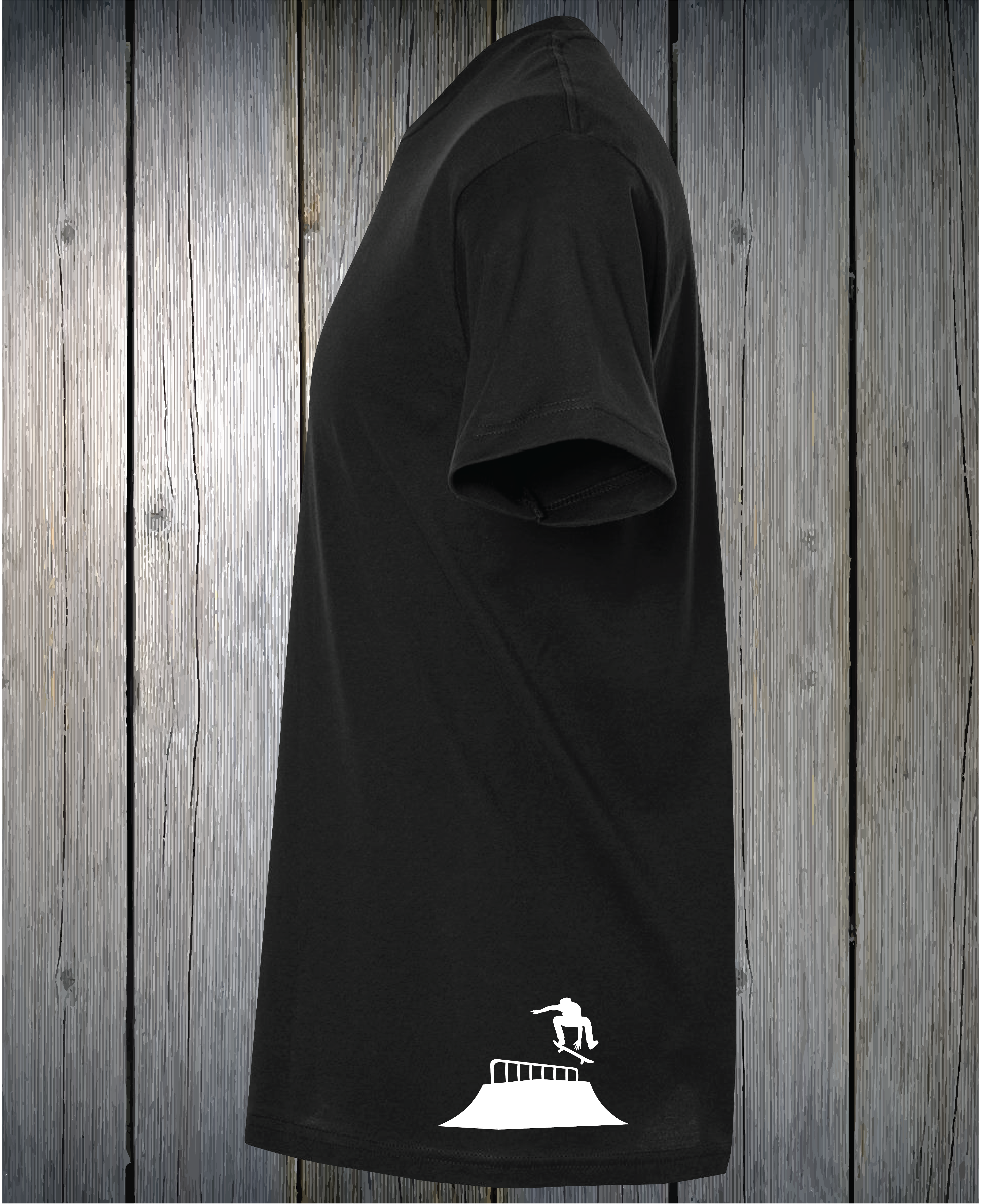 Black T shirt Skate Muncie Hip Print